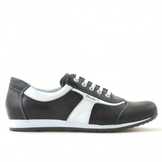 Damskie buty sportowe 191 szary+białe