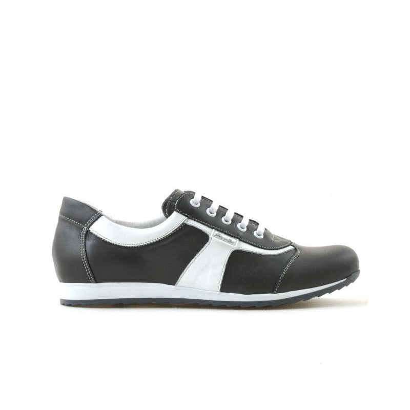 Damskie buty sportowe 191 szary+białe