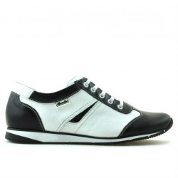 Damskie buty sportowe 196 czarne+białe