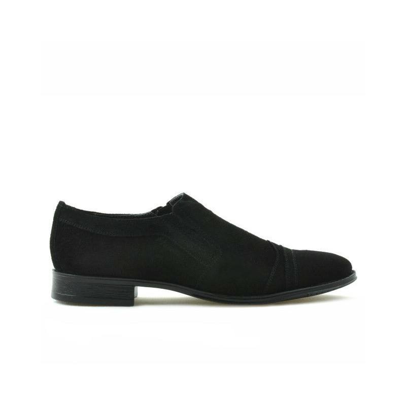 Eleganckie buty młodzieżowe 389 czarny welur