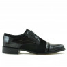Eleganckie buty młodzieżowe 391 z połączenia czarnego weluru