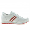Damskie buty sportowe 641 białe+czerwone