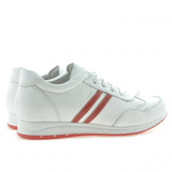 Damskie buty sportowe 641 białe+czerwone