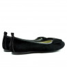 Baleriny damskie 638 czarny welur