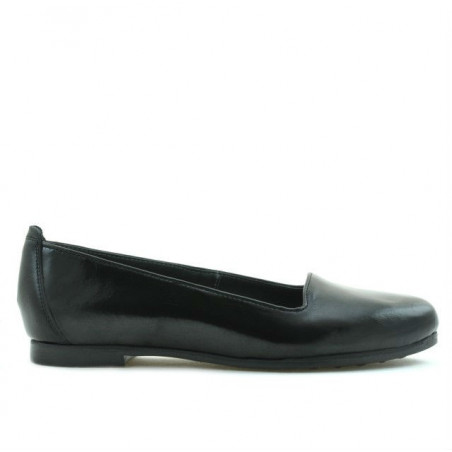 Damskie baleriny 662 lakierowane czarne
