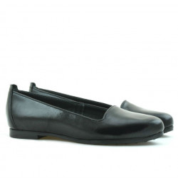 Damskie baleriny 662 lakierowane czarne