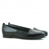 Damskie baleriny 662 lakierowane czarne
