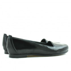 Damskie baleriny 662 lakierowane czarne