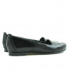 Damskie baleriny 662 lakierowane czarne