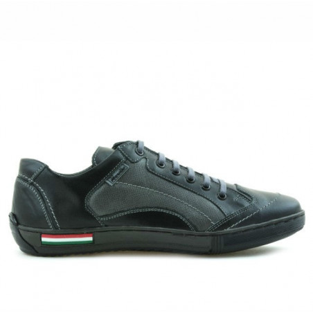 Buty sportowe młodzieżowe 307 czarne+szare
