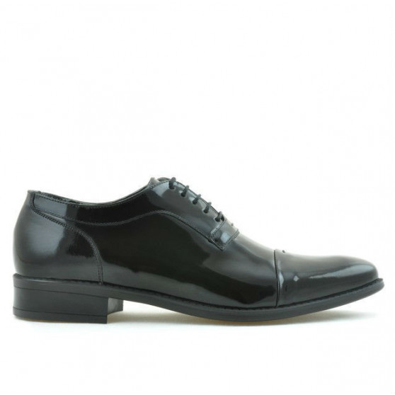 Eleganckie buty męskie 802 lakierowana czerń