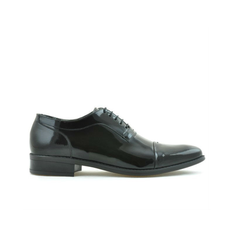 Eleganckie buty męskie 802 lakierowana czerń