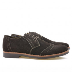 Casualowe / eleganckie buty męskie 746 cafe velur