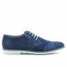 Casualowe / eleganckie buty męskie 746 indigo welur