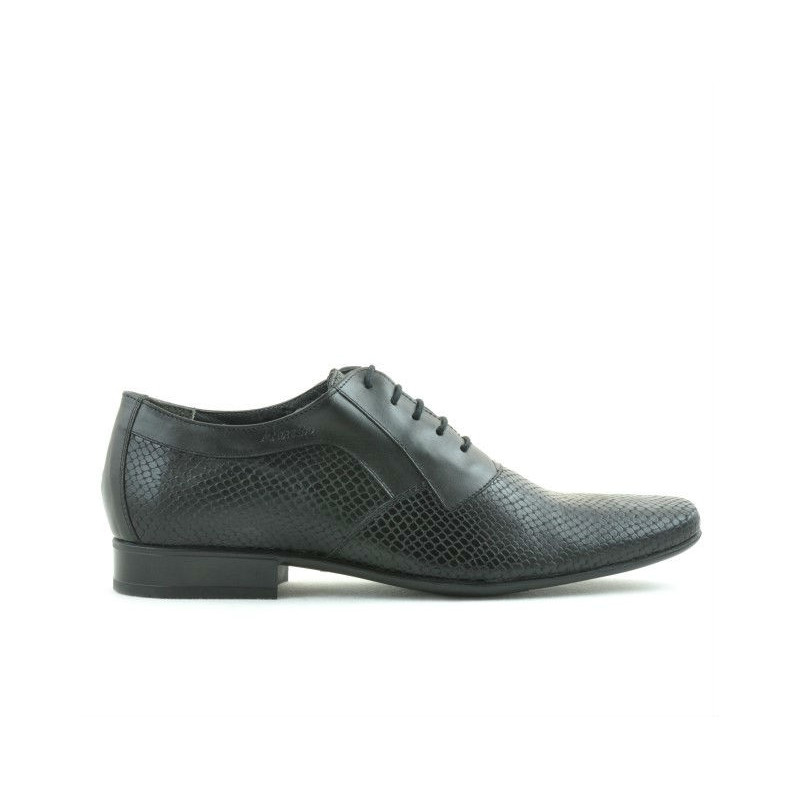 Eleganckie buty męskie 798 czarno-połączone
