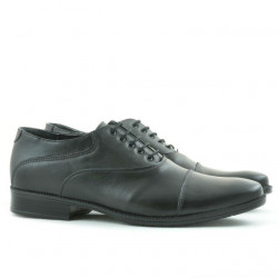 Czarne buty casual / eleganckie dla mężczyzn 738