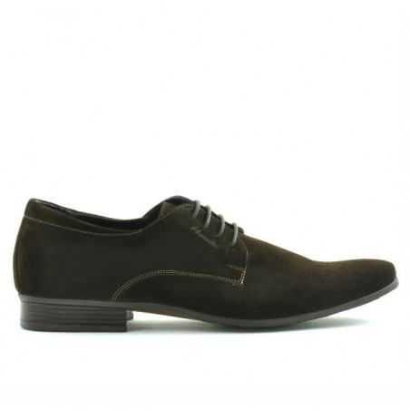 Eleganckie buty męskie 786 zamszowe café