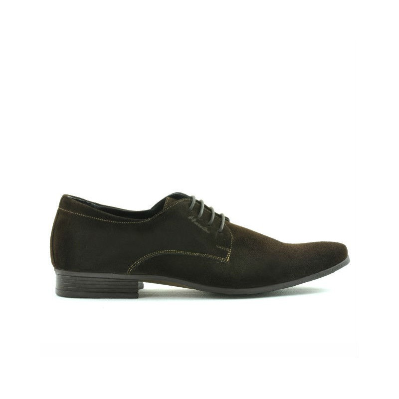 Eleganckie buty męskie 786 zamszowe café