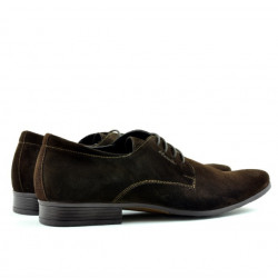 Eleganckie buty męskie 786 zamszowe café