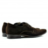 Eleganckie buty męskie 786 zamszowe café