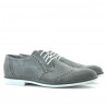 Szare zamszowe buty casual/eleganckie dla mężczyzn 746