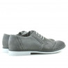 Szare zamszowe buty casual/eleganckie dla mężczyzn 746