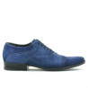 Buty męskie casual/eleganckie 738 indygo welur