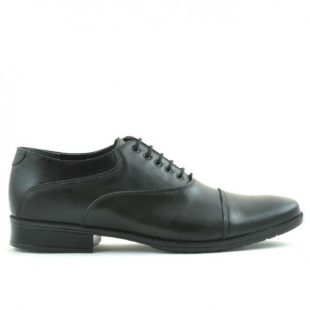 Czarne buty casual / eleganckie dla mężczyzn 738