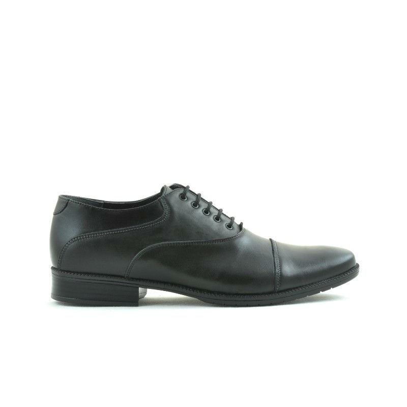 Czarne buty casual / eleganckie dla mężczyzn 738