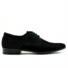 Eleganckie buty męskie 786 czarny welur