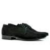 Eleganckie buty męskie 786 czarny welur