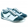 Damskie buty sportowe 196 szary welur+białe