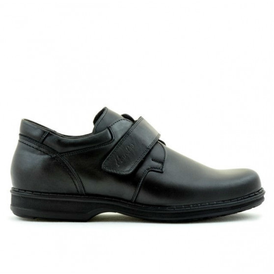 Męskie buty casual / eleganckie 854sc czarne rzep