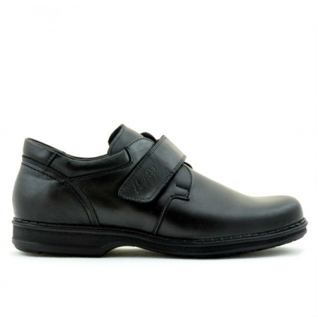 Męskie buty casual / eleganckie 854sc czarne rzep