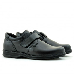Męskie buty casual / eleganckie 854sc czarne rzep