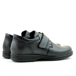 Męskie buty casual / eleganckie 854sc czarne rzep