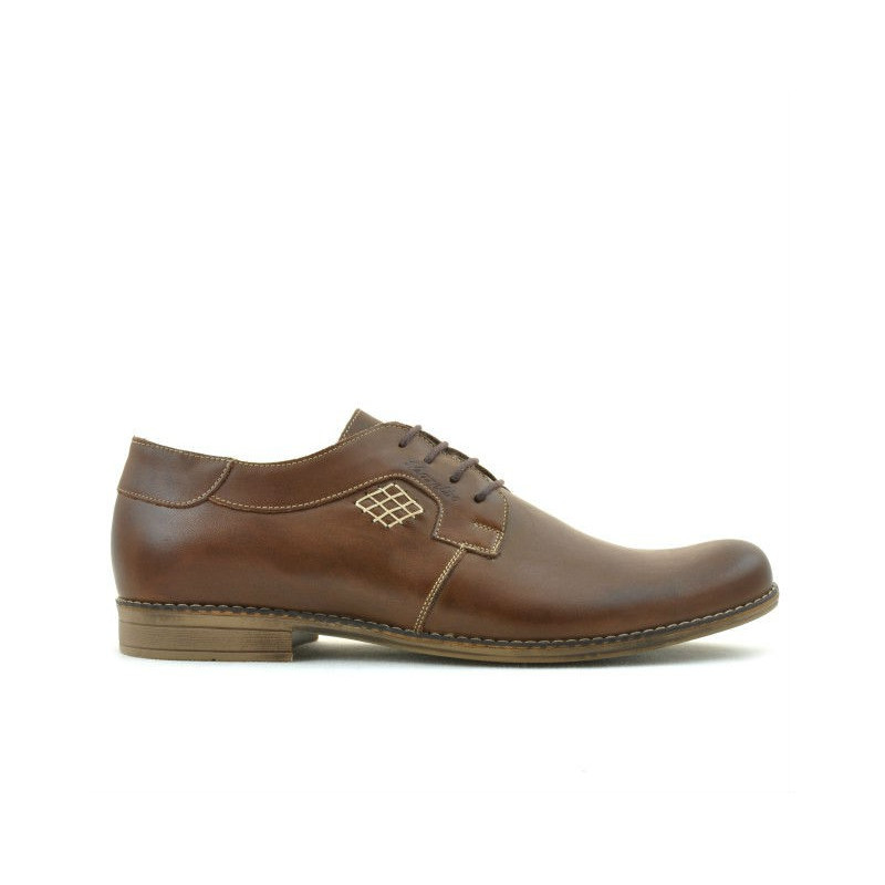 Casualne / eleganckie buty męskie 730 brązowe