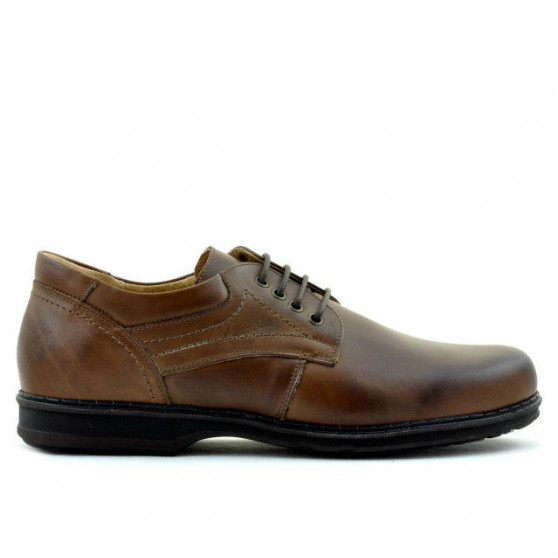 Buty casual / eleganckie męskie 854 brązowe