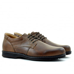 Buty casual / eleganckie męskie 854 brązowe