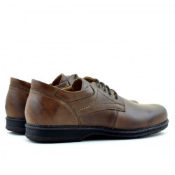 Buty casual / eleganckie męskie 854 brązowe
