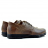 Buty casual / eleganckie męskie 854 brązowe