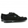 Casualowe / eleganckie męskie buty 730 czarny zamsz