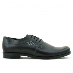 Męskie buty casual/eleganckie (duże rozmiary) 730m czarne