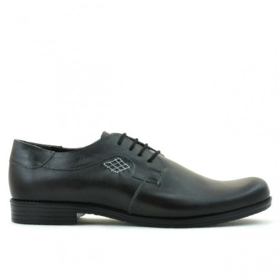 Męskie buty casual/eleganckie (duże rozmiary) 730m czarne