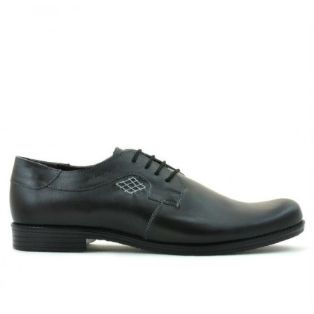 Męskie buty casual/eleganckie (duże rozmiary) 730m czarne