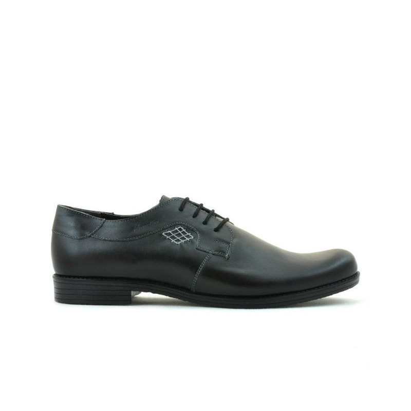 Męskie buty casual/eleganckie (duże rozmiary) 730m czarne