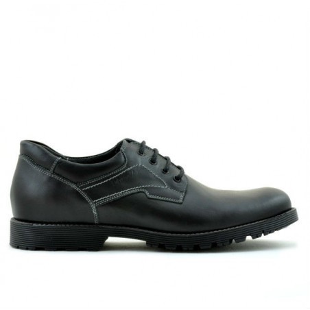Buty casual/eleganckie męskie 805 czarne