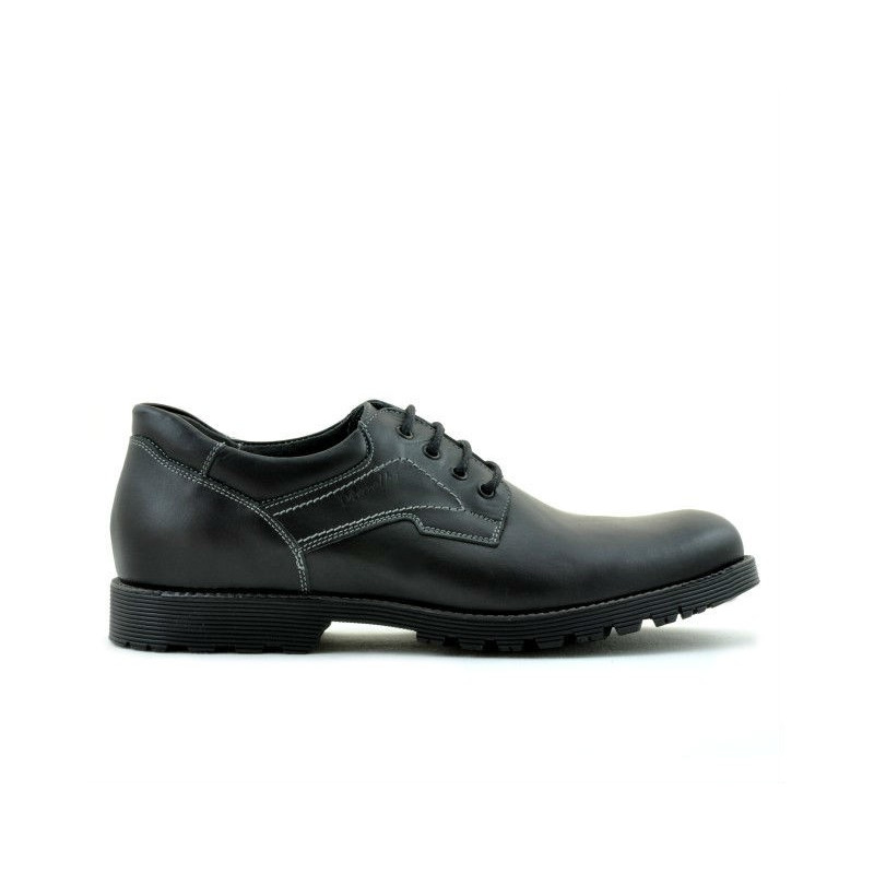 Buty casual/eleganckie męskie 805 czarne