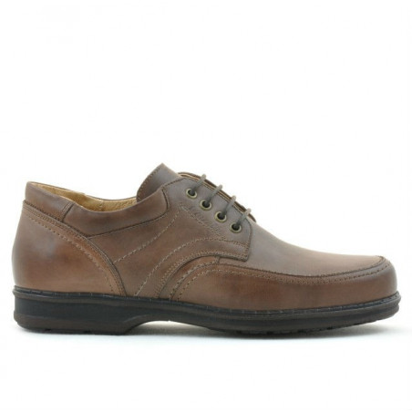 Męskie buty casual / eleganckie 855 brązowe
