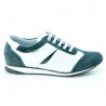 Damskie buty sportowe 196 szary welur+białe